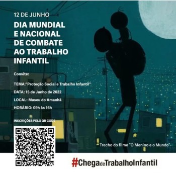 Campanha chega de trabalho infantil