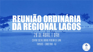  Convocatória reunião Ordinária da Regional Lagos